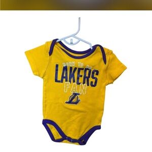 Lakers 6/9 month onesie